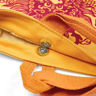 Buddha Gift Chinese Dragon Persimmon Canvas Handbag