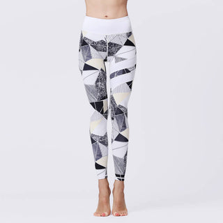 Buddha Gift Flower Petal Leaves Print Sports Exercise Fitness High Waist Leggings Women's Yoga Pants