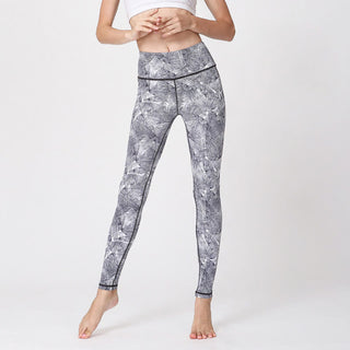 Buddha Gift Mist Leaves Print Sports Exercise Fitness Leggings Women's Yoga Pants