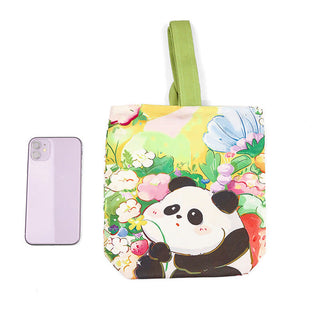 Buddha Gift Panda Orchid Loquat Canvas Handbag