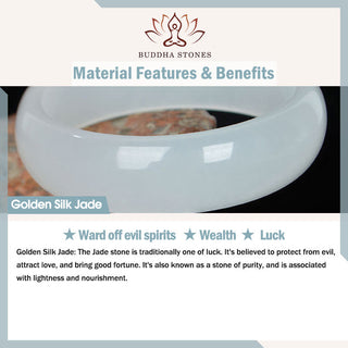 Buddha Gift Purple Golden Silk Jade Wealth Bracelet Bangle