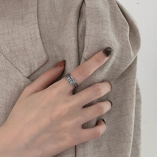 Buddha Gift 925 Sterling Silver Copper Coins Wealth Blessing Adjustable Ring