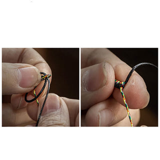 Buddha Gift Handmade 925 Sterling Silver Peace And Joy Safe Well Protection Braided Bracelet