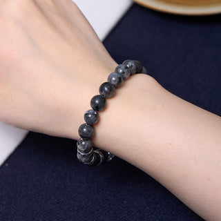 Buddha Gift Black Glitter Stone PiXiu Power Bracelet