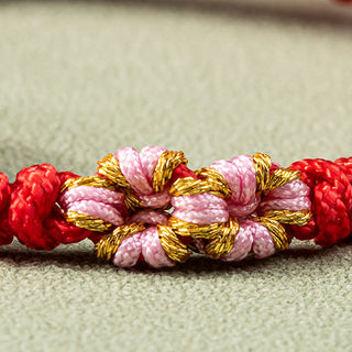 Buddha Gift Jade Luck Abundance Red String Bracelet