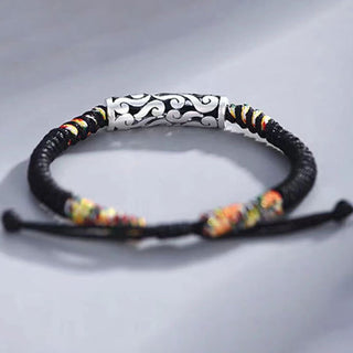 Buddha Gift Copper Auspicious Clouds Luck String Bracelet