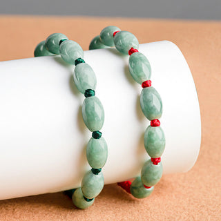 Buddha Gift Jade Luck Red String Bracelet