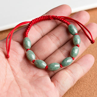 Buddha Gift Jade Luck Red String Bracelet