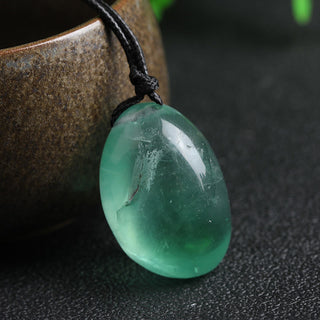 Buddha Gift Green Fluorite Power Necklace Pendant