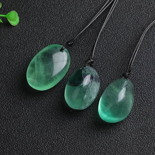 Buddha Gift Green Fluorite Power Necklace Pendant