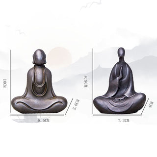 Buddha Gift Tibetan Buddha Iron Powder Rust Cast Resin Statue Desk Decoration
