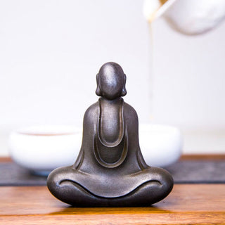 Buddha Gift Tibetan Buddha Iron Powder Rust Cast Resin Statue Desk Decoration