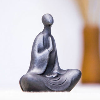 Buddha Gift Tibetan Buddha Iron Powder Rust Cast Resin Statue Desk Decoration