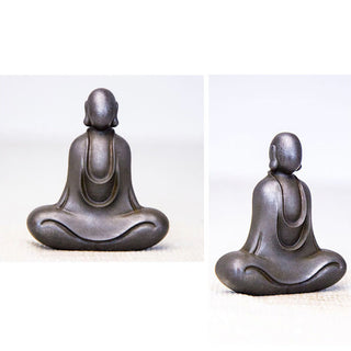 Buddha Gift Tibetan Buddha Iron Powder Rust Cast Resin Statue Desk Decoration