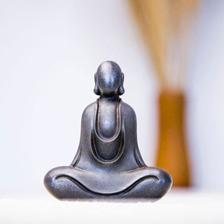 Buddha Gift Tibetan Buddha Iron Powder Rust Cast Resin Statue Desk Decoration
