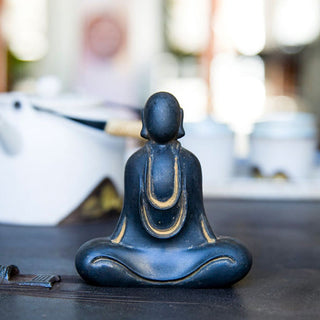Buddha Gift Tibetan Buddha Iron Powder Rust Cast Resin Statue Desk Decoration