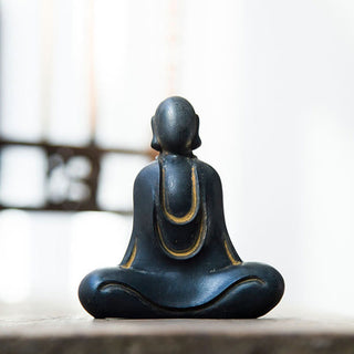 Buddha Gift Tibetan Buddha Iron Powder Rust Cast Resin Statue Desk Decoration