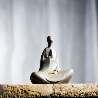 Buddha Gift Tibetan Buddha Iron Powder Rust Cast Resin Statue Desk Decoration