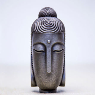 Buddha Gift Closed Eyes Meditating Buddha Iron Powder Rust Cast Resin Statue Home Decoration