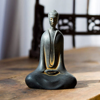 Buddha Gift Handmade Sakyamuni Buddha Iron Powder Rust Cast Resin Statue Home Decoration