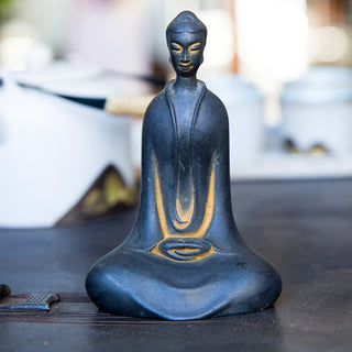 Buddha Gift Handmade Sakyamuni Buddha Iron Powder Rust Cast Resin Statue Home Decoration