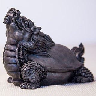 Buddha Gift Handmade Dragon Turtle Iron Powder Rust Cast Resin Statue Home Decoration