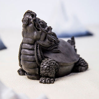 Buddha Gift Handmade Dragon Turtle Iron Powder Rust Cast Resin Statue Home Decoration