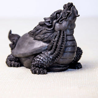 Buddha Gift Handmade Dragon Turtle Iron Powder Rust Cast Resin Statue Home Decoration