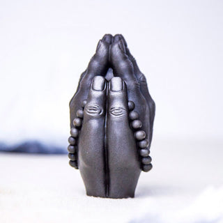 Buddha Gift Handmade Buddha Hand Namaste Iron Powder Rust Cast Resin Statue Decoration