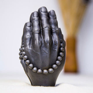Buddha Gift Handmade Buddha Hand Namaste Iron Powder Rust Cast Resin Statue Decoration