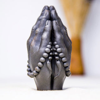 Buddha Gift Handmade Buddha Hand Namaste Iron Powder Rust Cast Resin Statue Decoration