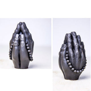 Buddha Gift Handmade Buddha Hand Namaste Iron Powder Rust Cast Resin Statue Decoration