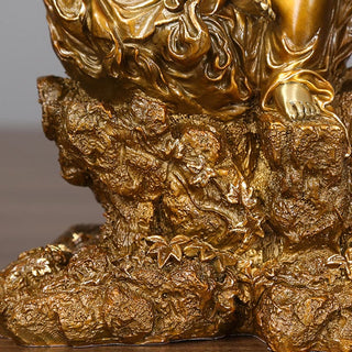 Buddha Gift Acalanatha Buddha Figurine Serenity Copper Statue Home Offering Decoration