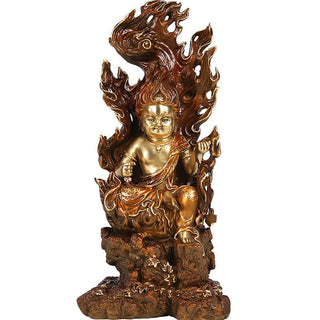 Buddha Gift Acalanatha Buddha Figurine Serenity Copper Statue Home Offering Decoration