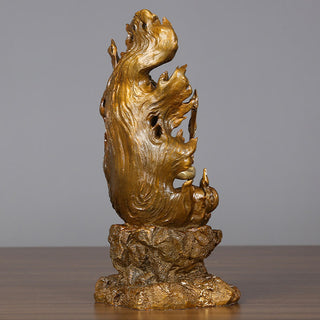 Buddha Gift Acalanatha Buddha Figurine Serenity Copper Statue Home Offering Decoration