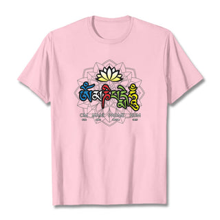 Buddha Gift Om Mani Padme Hum Lotus Tee T-shirt