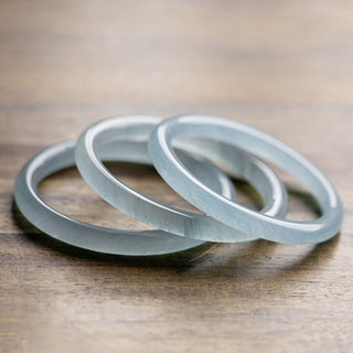 Buddha Gift Natural Aquamarine Serenity Bangle Bracelet