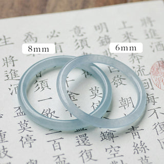 Buddha Gift Natural Aquamarine Serenity Bangle Bracelet