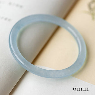 Buddha Gift Natural Aquamarine Serenity Bangle Bracelet