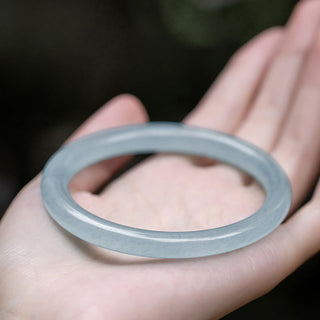 Buddha Gift Natural Aquamarine Serenity Bangle Bracelet