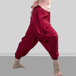 Buddha Gift Plain Color Modal Dance Yoga Breathable Pants