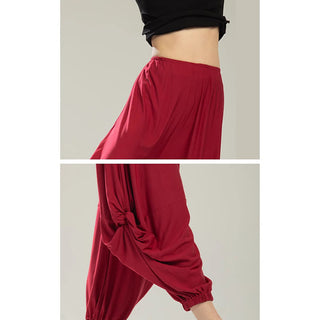 Buddha Gift Plain Color Modal Dance Yoga Breathable Pants