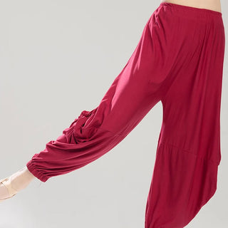 Buddha Gift Plain Color Modal Dance Yoga Breathable Pants