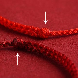 Buddha Gift 999 Gold Chinese Lock Charm Fu Character Protection Handmade Rope Bracelet