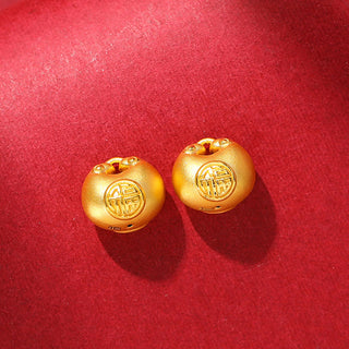 Buddha Gift 999 Gold Fu Character Wish Lock Pattern Luck Rope Necklace Pendant