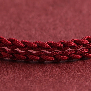 Buddha Gift 999 Gold Small Bucket Shape Design Handmade Luck Braided Rope Bracelet Anklet