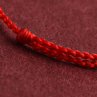 Buddha Gift 999 Gold One Mini Bead Design Handmade Strength Braided Rope Bracelet Anklet