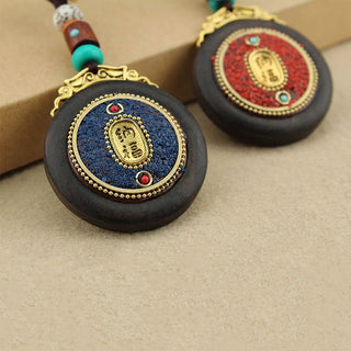Buddha Gift Tibetan Shankha Conch Om Mani Padme Hum Lotus Fu Character Gourd Peace Key Chain