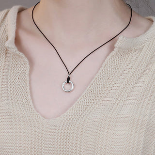 Buddha Gift 999 Sterling Silver Peace Buckle Protection Necklace Pendant