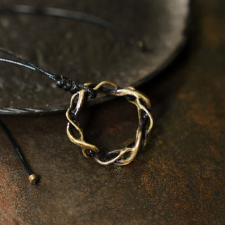 Buddha Gift Vintage Copper Brass Luck Handmade Necklace Pendant